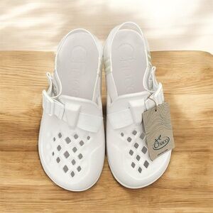 Chaco White Women's Slip-On Clog Sandals
